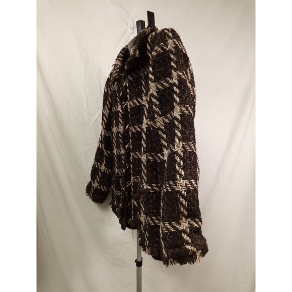 Chico's Women's Brown/White Tweed Blazer Jacket Size 3(16) - Picture 2 of 7